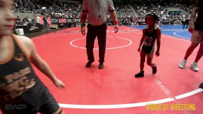 46 lbs Consi Of 8 #1 - Drayson Couch, Del City Little League Wrestling vs Loki Camarena, SoCal Hammers