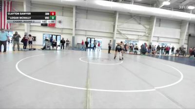 157 lbs Champ. Round 2 - Clayton Sawyer, Southwest Wolverines Wrestling vs Logan McNally, Wasatch Wrestling Club