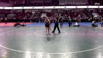 130 lbs Quarterfinal - Kiana Trudell, Meridian vs Mattisin Bidiman, Homedale