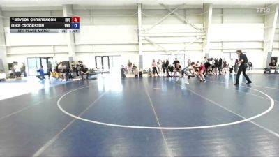 132 lbs 5th Place Match - Bryson Christenson, Ravage Wrestling Club vs Luke Crookston, Sanderson Wrestling Academy