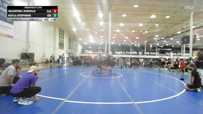 64 lbs 3rd Place - Valentino Zurzolo, Clearview - K6 vs Kayla Stephens, Kraken Blue - K6