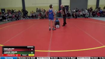 100 lbs Semifinal - Waylon Fry, Glenwood City vs Carson Weiler, Wrestling Factory