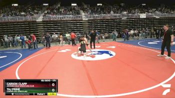 175 lbs Semifinal - Carson Clapp, Jackson Hole Wrestling Club vs Taj Prine, Lander USA Wrestling