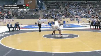 215 lbs 7th Place Match - Galvin Stephens, Male vs Jaydan Rutherford, Simon Kenton