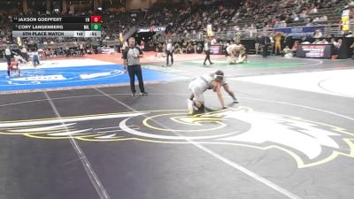 5th Place Match - Jaxson Goepfert, Elkhorn North vs Cory Langenberg, Milford