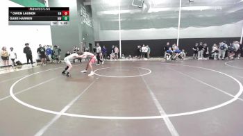 120 lbs Champ. Round 2 - Owen Launer, Kearney Matcats vs Gabe Harrer, Mo West