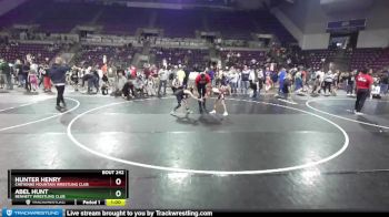 61-63 lbs Round 3 - Abel Hunt, Bennett Wrestling Club vs Hunter Henry, Cheyenne Mountain Wrestling Club