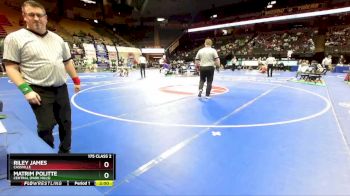 175 Class 2 lbs Champ. Round 1 - Riley James, Cassville vs Matrim Politte, Central (Park Hills)