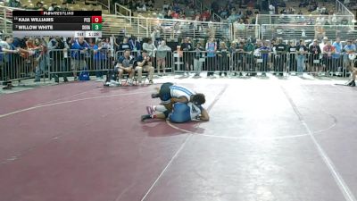 130 lbs Champ. Round 1 - Kaja Williams, Parrish High School vs Willow White, South Dade