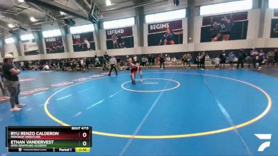 106 lbs Champ. Round 1 - Ethan Vandervest, Apex Grappling Academy vs Ryu Renzo Calderon, Paradigm Wrestling