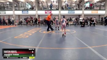 63-66 lbs Semifinal - Maverick Tasker, TJ Trained vs Easton Benyo, Sauk Valley Wrestling