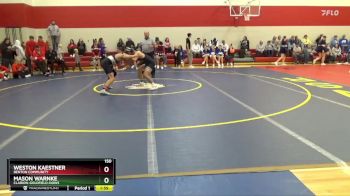 150 lbs Quarterfinal - Weston Kaestner, Benton Community vs Mason Warnke, Clarion-Goldfield-Dows