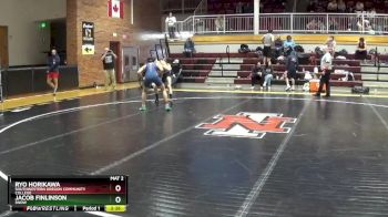 141 lbs Semifinal - Ryo Horikawa, Southwestern Oregon Community College vs Jacob Finlinson, Snow