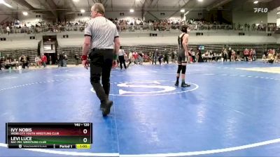 120 lbs Cons. Round 2 - Levi Luce, Ray-Pec Wrestling Club vs Ivy Nobis, Webb City Youth Wrestling Club