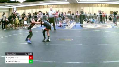 74 lbs Quarterfinal - Alysiah Grijalva, Hotshots Wrestling vs Frankie Hernandez, Total Kaos WC