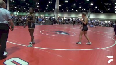 120 lbs Round 3 (8 Team) - Naomie Sylvestre, CLAW vs Athena Hawn, Sunbear Wrestling