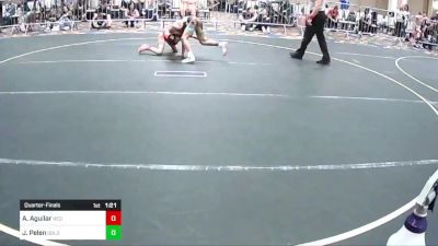 86 lbs Quarterfinal - Antonio Aguilar, Red Wave WC vs Joel Pelen, Golden Backs MRTC