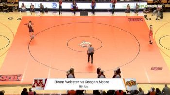 184 lbs Dual - Owen Webster , Minnesota vs Keegan Moore, OKST