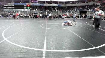 135 lbs 7th Place - Kasten Elsen, Council Grove WC vs Cale Stewart, Rams WC