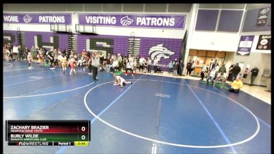 87 lbs 5th Place Match - Burly Wilde, Wasatch Wrestling Club vs Zachary Brazier, Mountain Ridge Youth