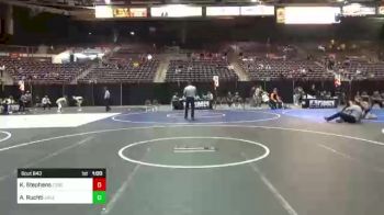 182 lbs 2nd Place - Kodiak Stephens, Ebbetts Pass vs Asher Ruchti, Salem Elite