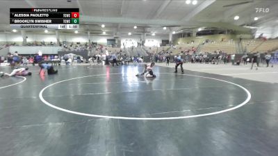91 lbs Quarterfinal - Alessia Paoletto, White Buffalo Wrestling Academy vs Brooklyn Swisher, Higher Calling Wrestling