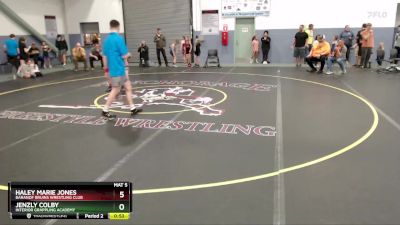 67 lbs Cons. Round 3 - Jenzly Colby, Interior Grappling Academy vs Haley Marie Jones, Baranof Bruins Wrestling Club