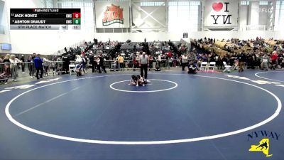 41 lbs 5th Place Match - Jack Hontz, Gowanda Wrestling Club vs Ashton Draudt, Gowanda Wrestling Club