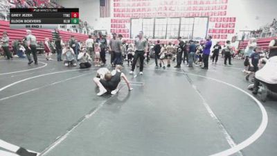 61 lbs Rr Rnd 1 - Grey Jezek, Team Tulsa Wrestling Club vs Eldon Boevers, Harrah Little League Wrestling