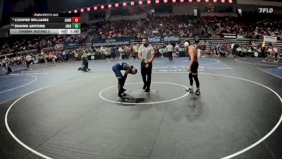 D 1 165 lbs Champ. Round 2 - Shawn Antoine, John Ehret vs Cooper Williams, Catholic - B.R.
