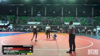 120 lbs Quarterfinal - Brodie Christmas, Mortimer Jordan HS vs Joe Hardin, Mae Jemison