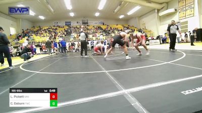 195-B lbs Quarterfinal - Luther Pickett, Grove vs Cayson Osburn, Tahlequah Wrestling Club