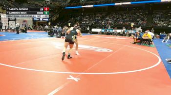 130 Class 2 lbs Champ. Round 1 - Darilyn George, Lee`s Summit West vs Cameron Beck, Seckman