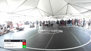 175 lbs Consi Of 16 #2 - Josh Preske, Torrey Pines HS vs Noah Koendarfer, Reverence Grappling TC