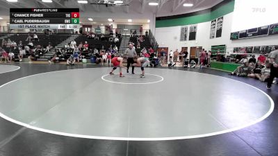 138 lbs 1st Place Match - Chance Fisher, Tuttle High School vs Cael Puderbaugh, Bobcat Wrestling Club