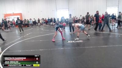 101 lbs Round 2 - Kristalyn Dandridge, Summerville Takedown Club vs Jack DeSalvo, Chapin Youth Wrestling