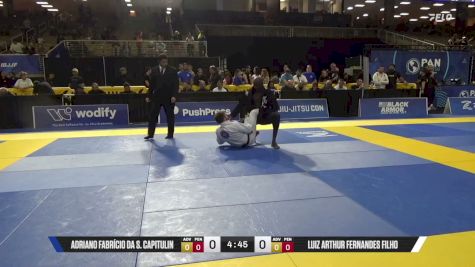 Luiz Arthur Fernandes Filho vs Adriano Fabrício Da S. Capitulin 2026 Pan Jiu Jitsu IBJJF Championship