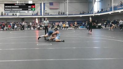 184 lbs Round Of 16 - George Rhodes, Drexel - UnAttached vs Ronald Dimmerling, Kent State