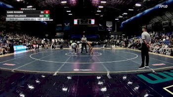 120 lbs Finals (2 Team) - Aiden Gallegos, Rutherfordton-Spindale Central High School vs Gabe Rogers, Seaforth High School