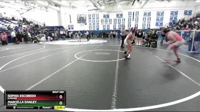 190 lbs Cons. Round 3 - Sophia Escobedo, Elsinore vs Marcella Danley, Elsinore