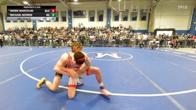 126 lbs 3rd Place - Derek Marcolini, Milford vs Michael Morris, Haverhill