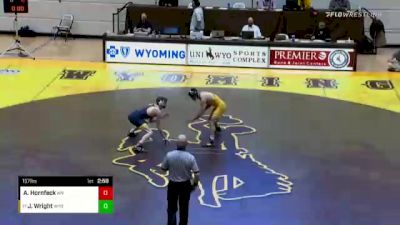 157 lbs Jacob Wright, Wyoming vs Alex Hornfeck, West Virginia