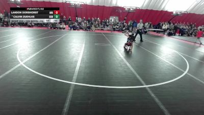 12U Boys - 74 lbs Cons. Round 2 - Calvin Zuehlke, Bandit Club Wrestling vs Landon Dorshorst, Askren Wrestling Academy