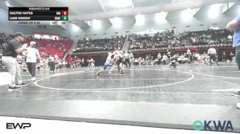 76-80 lbs Consi Of 8 #2 - Dalton Hayes, Vinita Kids Wrestling vs Liam Wright, Broken Arrow Wrestling Club