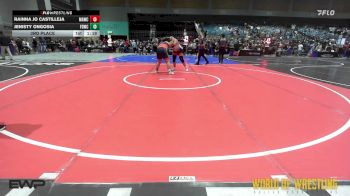 3rd Place - Rainna Jo Castilleja, Mt Adams Wrestling Club vs Jenisty Ongosia, FordDynasty Wrestling Club