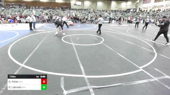 175 lbs 5th Place - Drake Polak, Raider WC vs Dominic Labrado, Sierra Sabers