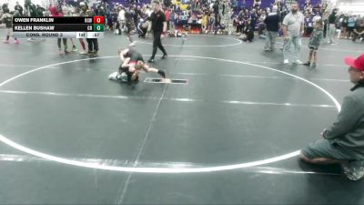 60 lbs Cons. Round 3 - Kellen Bushaw, Carolina Reapers vs Owen Franklin, Boney Crow`s Wrestling