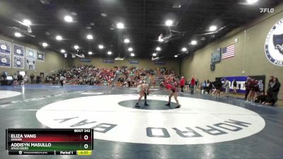 120 lbs Cons. Round 4 - Addisyn Masullo, Atascadero vs Eliza Vang, Sanger