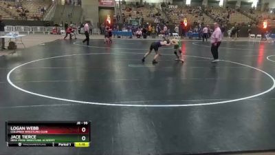 95 lbs 5th Place Match - Jace Tierce, Irish Pride Wrestling Academy vs Logan Webb, Columbia Wrestling Club