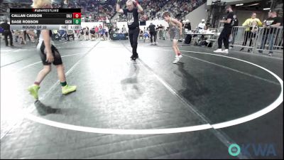 64 lbs Round Of 32 - Callan Carson, Salina Wrestling Club vs Sage Robson, CacheWrestlingClub